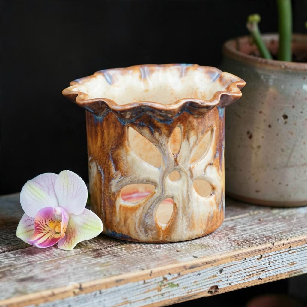 Mini orchid pot