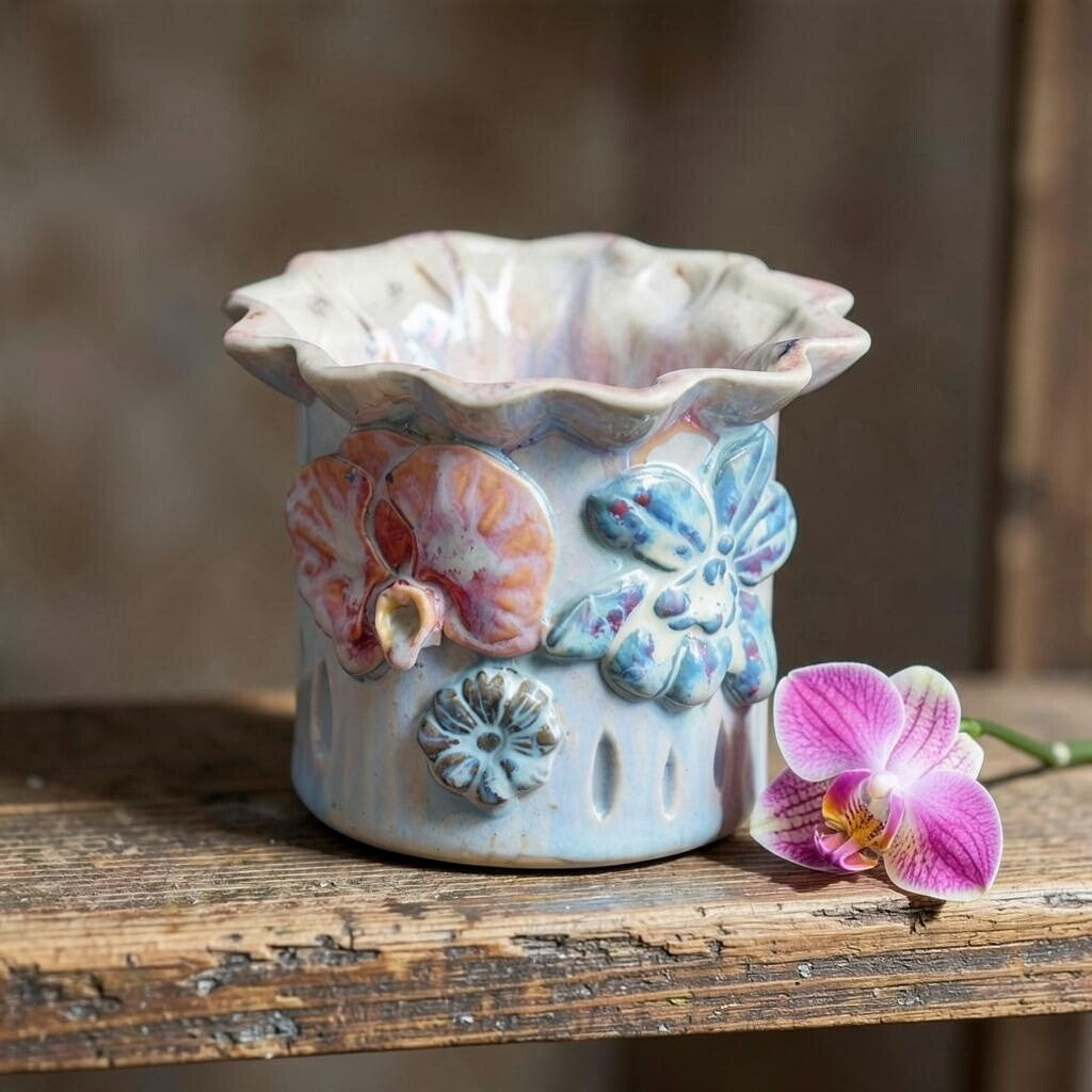 Mini orchid pot