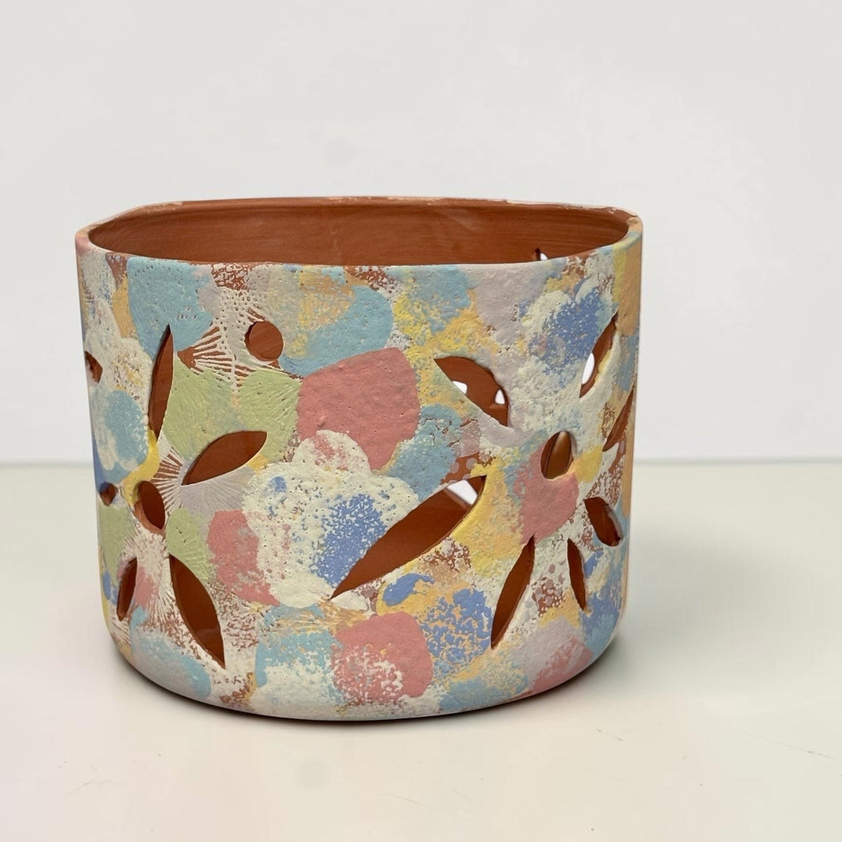 Orchid Terracotta Pot - Rainbow Classic
