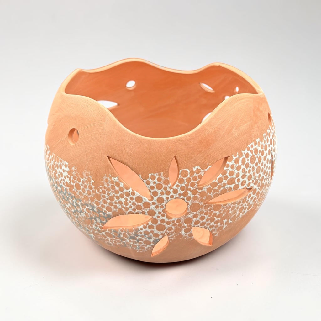 Orchid Terracotta Pot - Dots Sphere