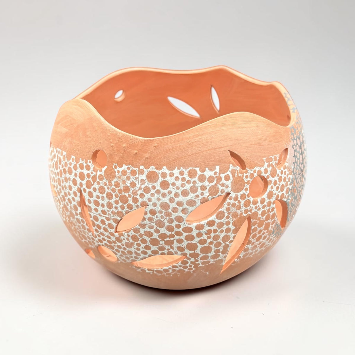 Orchid Terracotta Pot - Dots Sphere