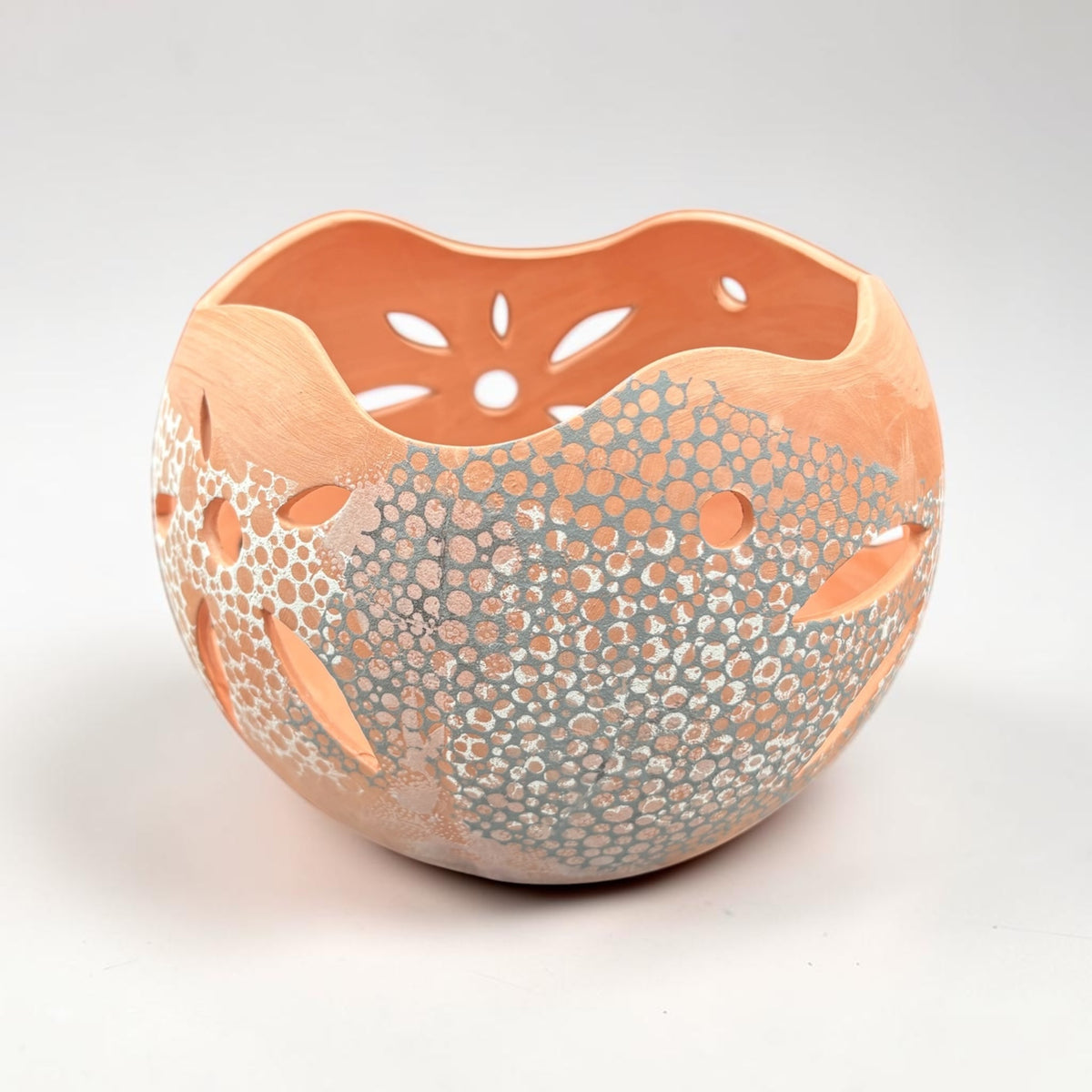Orchid Terracotta Pot - Dots Sphere