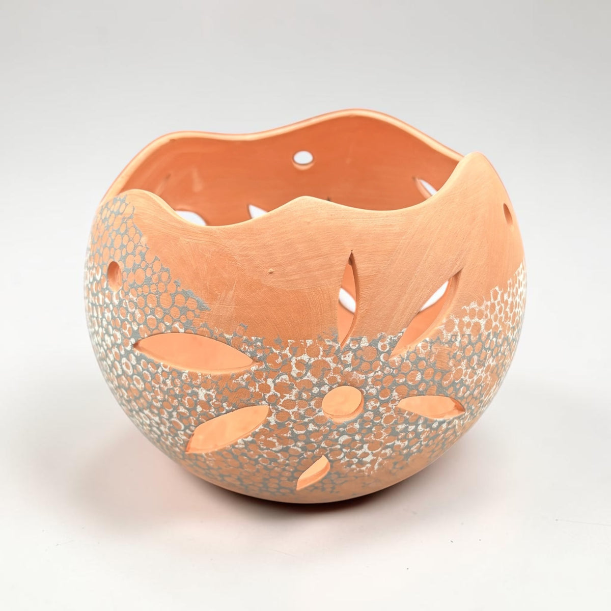 Orchid Terracotta Pot - Dots Sphere