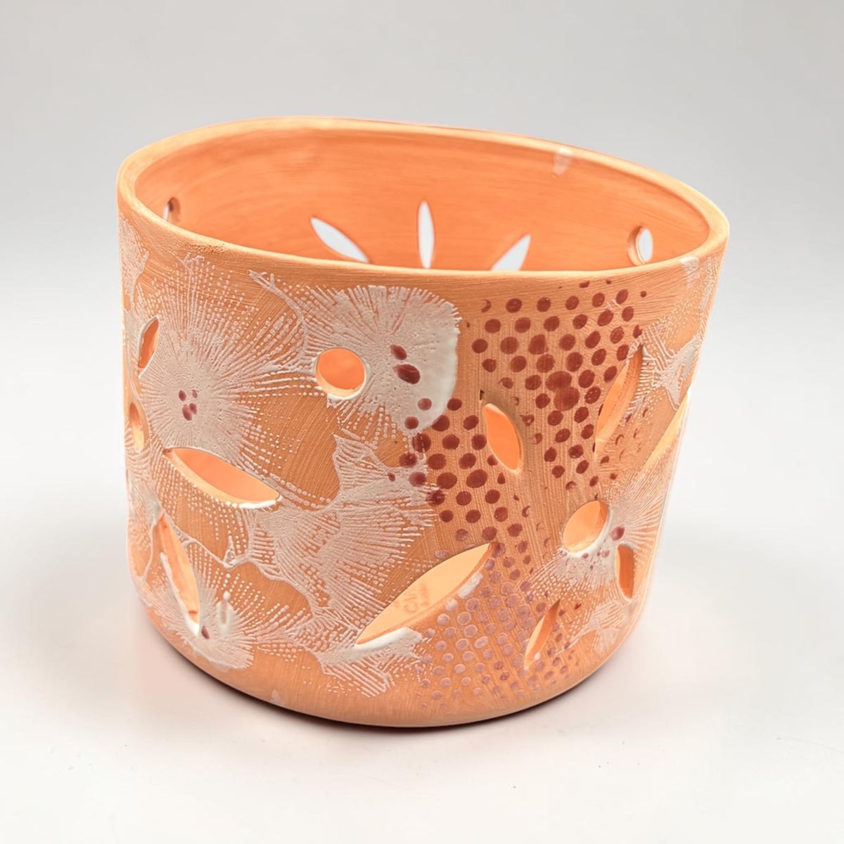 Orchid Terracotta Pot - Dots Classic