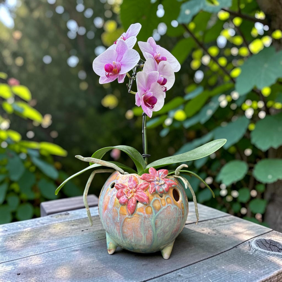Pot à orchidée rétro en porcelaine - Mod Pod