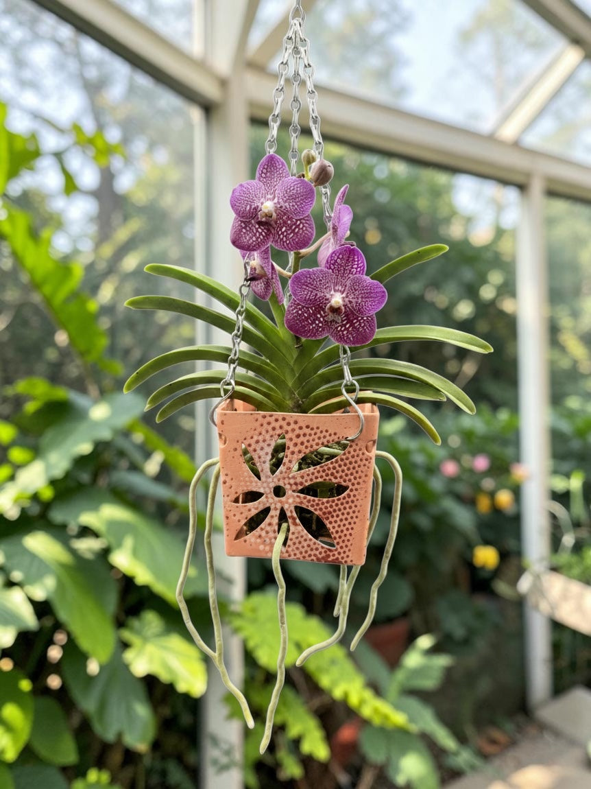 Vanda Terracotta Pot - Dots
