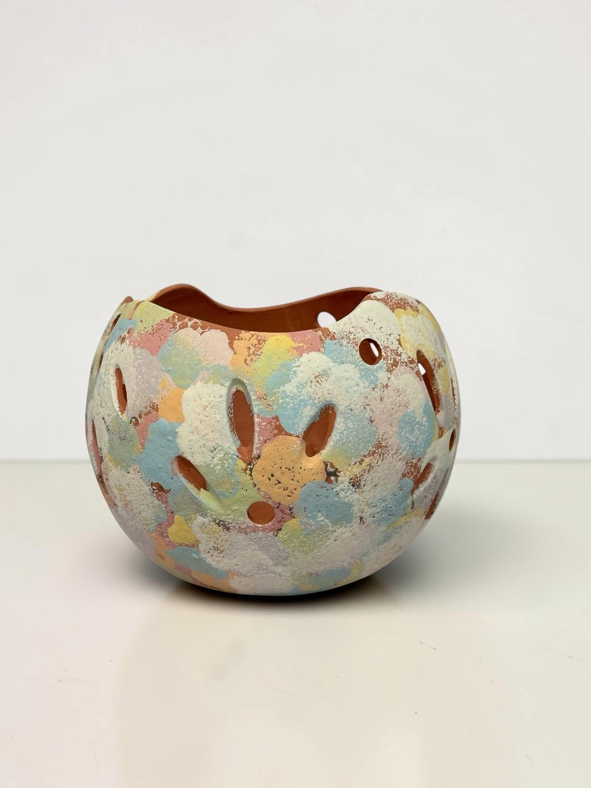 Orchid Terracotta Pot - Rainbow Sphere